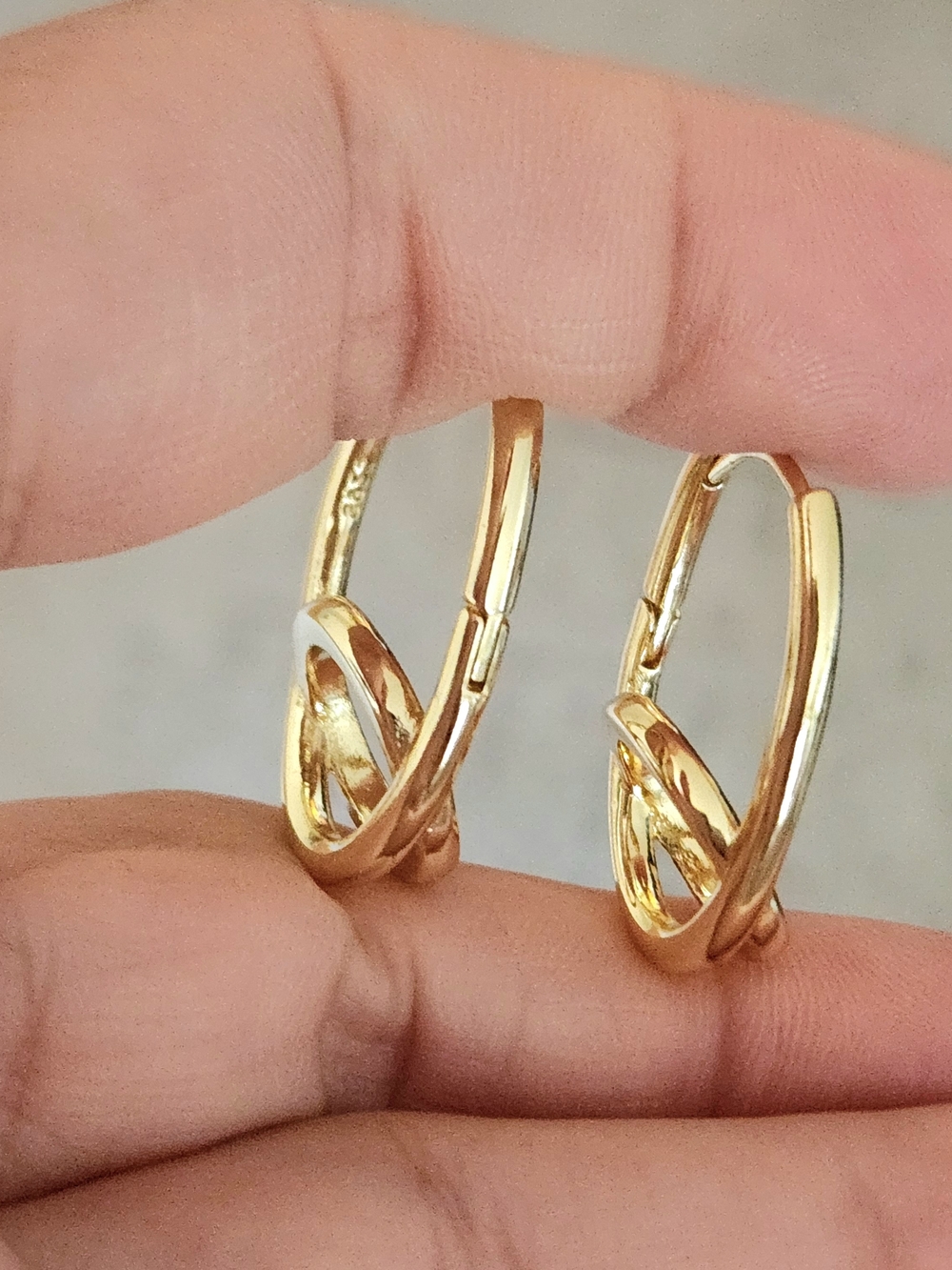 New 18K Gold Plated Hoop Earrings for Women